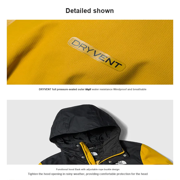 THE NORTH FACE Windbreaker Jackets Men Yellow-1