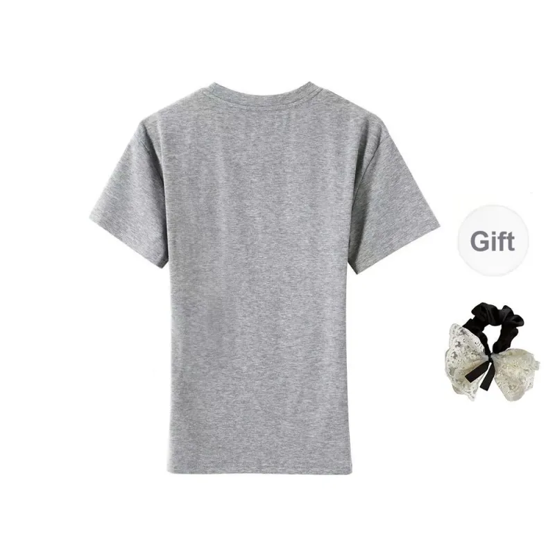 PAVEA Regular T Shirt Women's Heather Gray-1