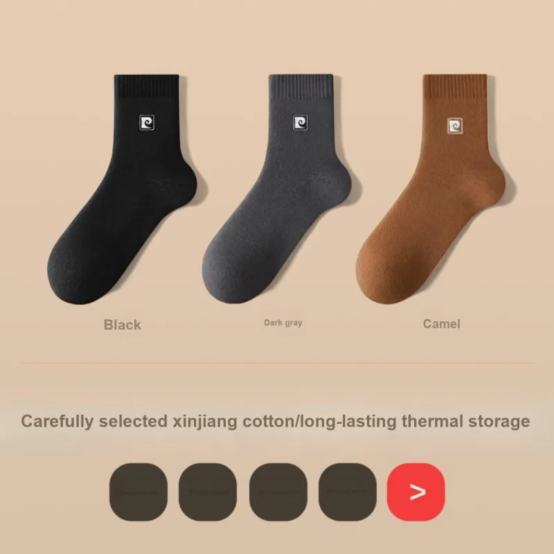PIERRE CARDIN Mid Calf Socks Men's 3 Pack With Box Included-6