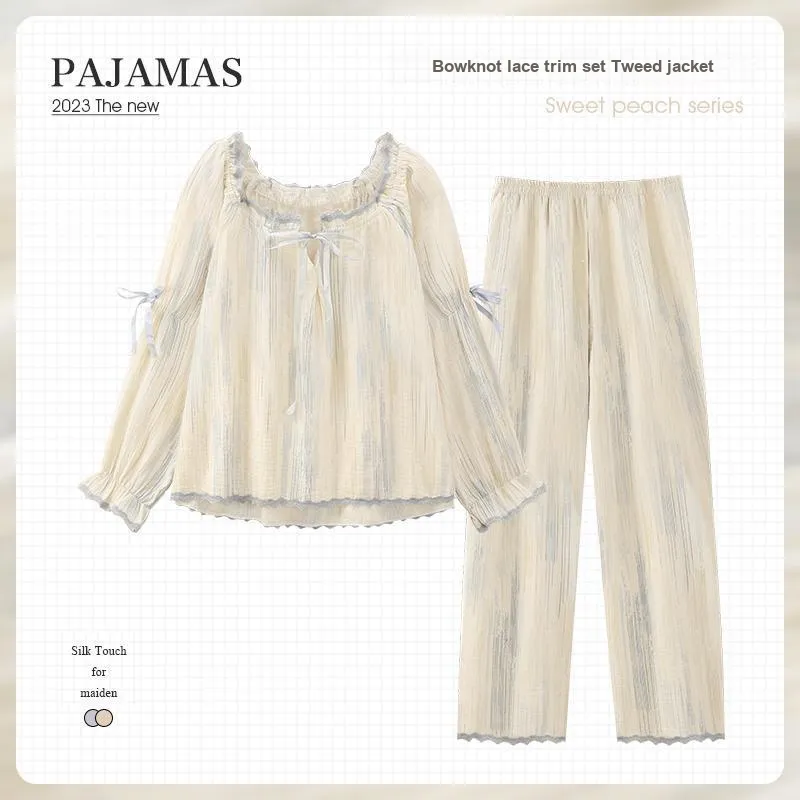 Han Ziduo Pajama Set Women's French Tie Dye-1