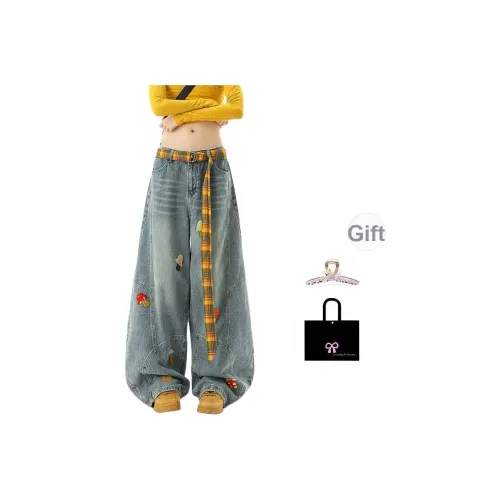 Aimilian Blue Women's Jeans Aimilian Синий Женские Джинсы