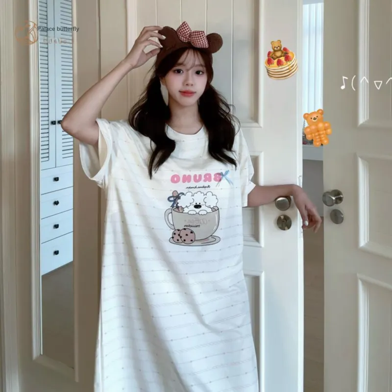 Gongdie x Miiiiichan Nightgown Women's Apricot-3