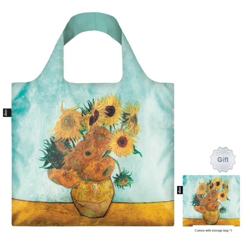 Loqi Recyclable Polyester Tote Bag Shopping Bag Shoulder Bag Handbag Women's Multicolor-3