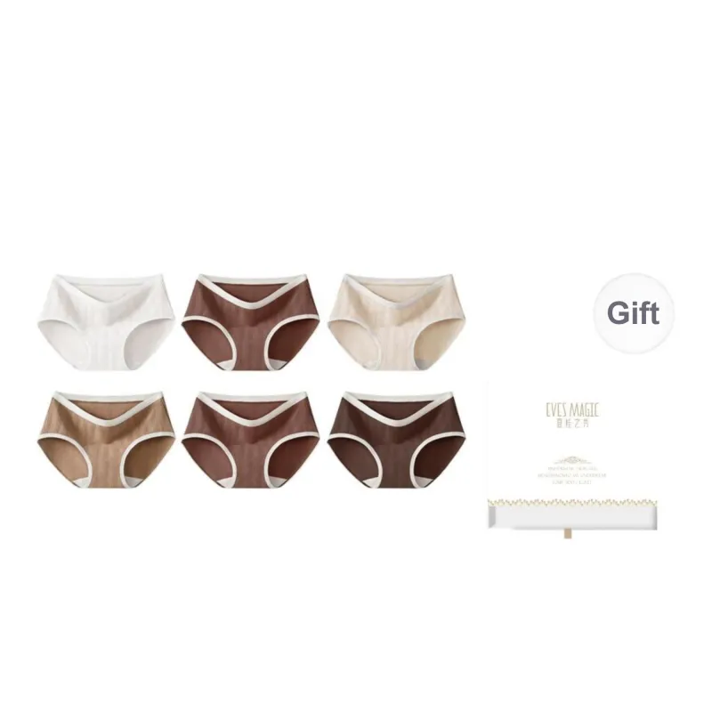 XIA.WA.ZHI.XIU Underpants Women's Shopping Bag 6 Pack-6