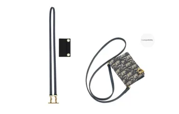 Lan Bao Fan Cow Leather Bag Accessory Crossbody Shoulder Strap Accessories Women's Dark Blue