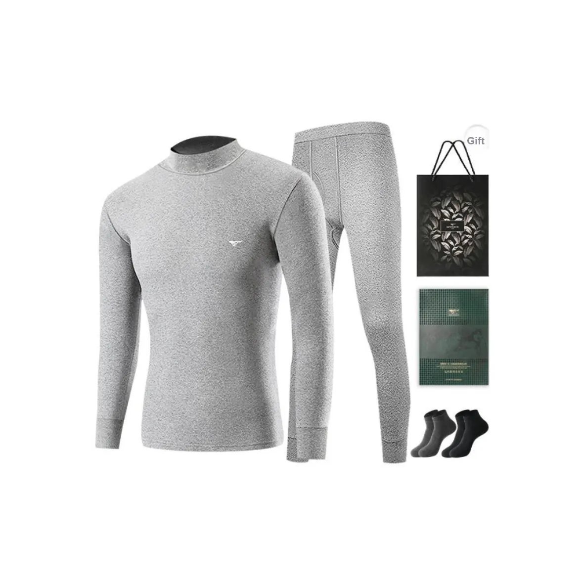SEPTWOLVES Thermal Set Men's Gift Box Set+Shopping Bag