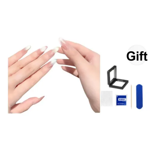 XNTX Кристалл Лайм Пузырьки False Nail Овал Cool Color Series Jump Цвет Coquette