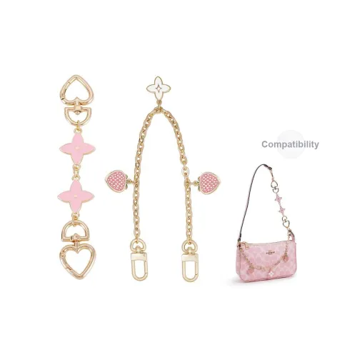 Lan Bao Fan Сплав Сумка Ремень Женские Розовый Four Leaf Clover