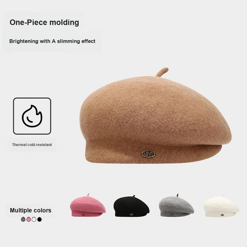 Shizhu Face Slimming Berets Women's Multiple Colors-6