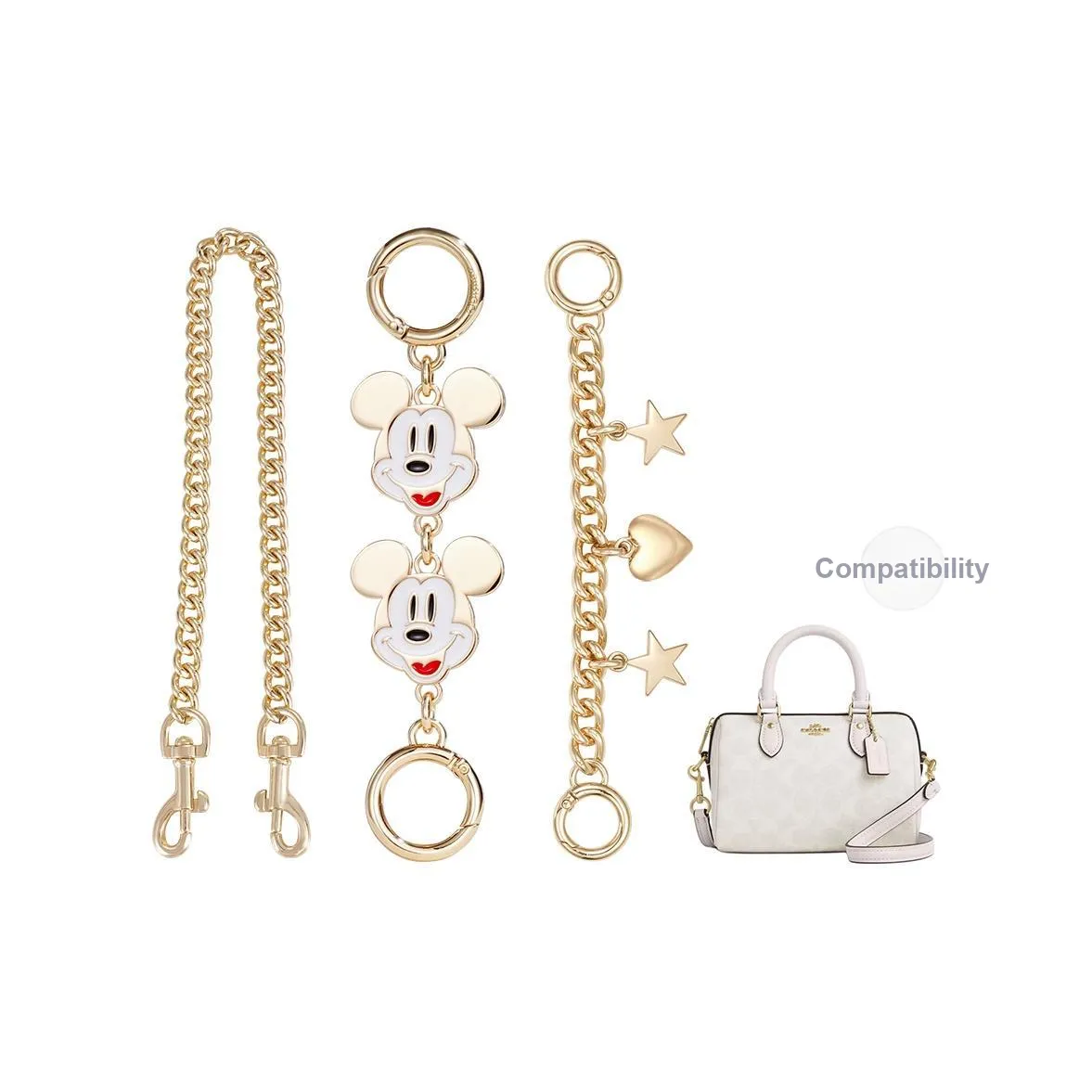 Lan Bao Fan Металлический Сплав Сумка Ремень Женский Золотой