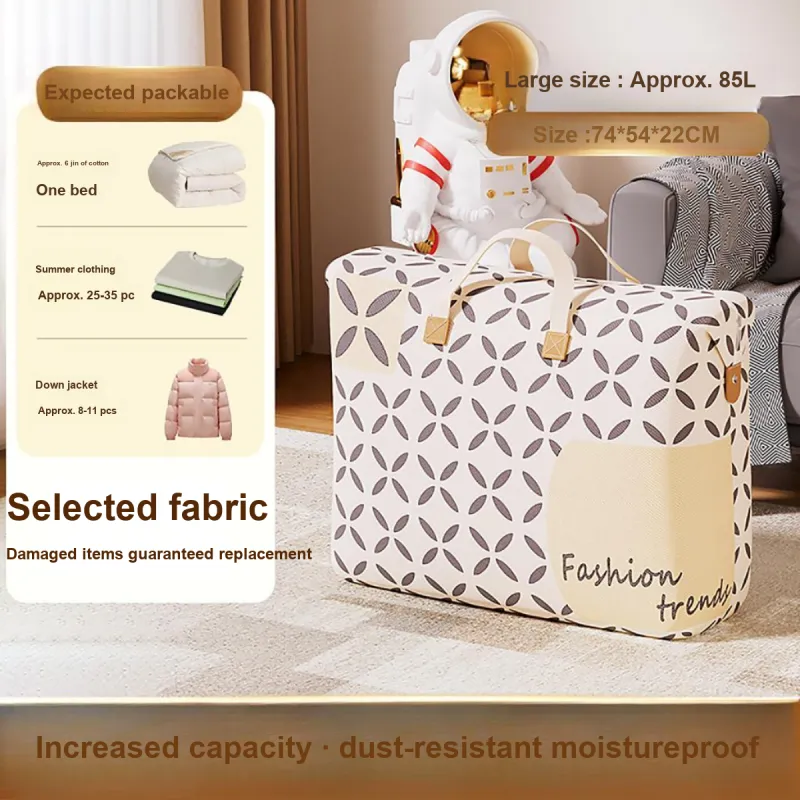 Ten Thousand Months Handle Toy Storage Bag, Large Capacity Moving And Packing Clothing Storage Dust Bag-1