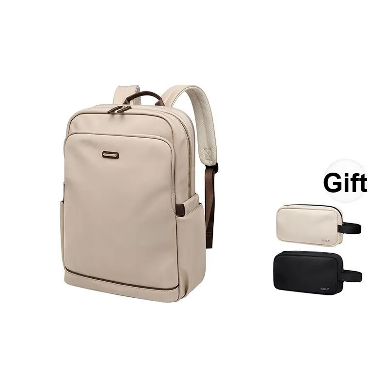 GOLF Fabric Backpack Regular Women's Apricot/Elegant Black