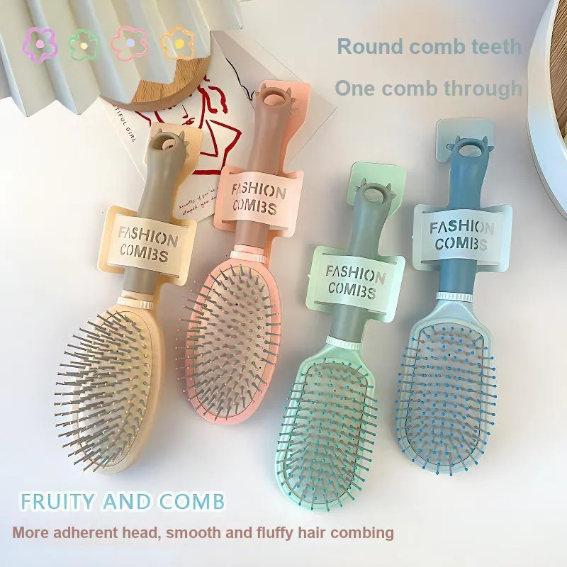 Love Of Wormwood Fresh Soft Color Series Cute Pet Design Airbag Comb Anti Static-1