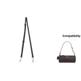 Dark Brown Geometric Pattern Adjustable 94-123cm Crossbody Shoulder Strap