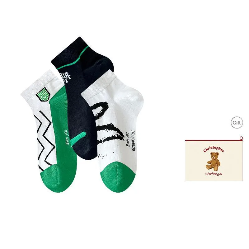 Caramella Ankle Socks Men's Shopping Bag Combo Set-11