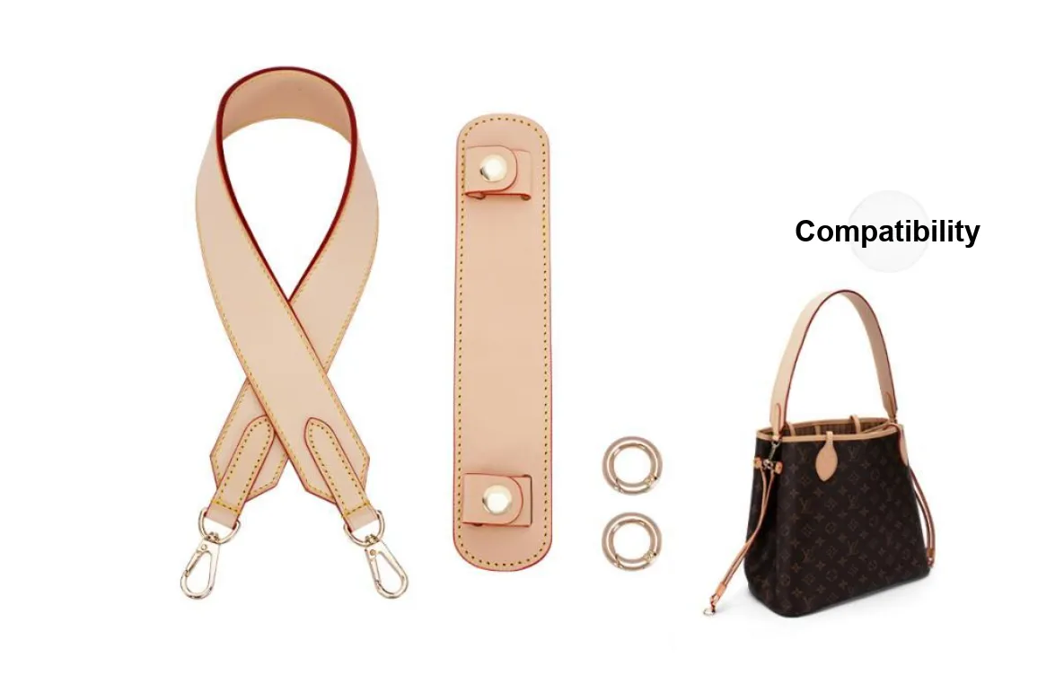 Lan Bao Fan Cow Leather Shoulder Strap Bag Strap Accessories Women's Color Changing