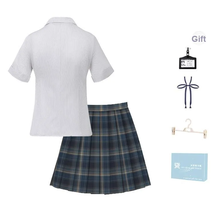 Ice Cream And Whale Summer JK Uniform Set Women's Gift Box Set-1