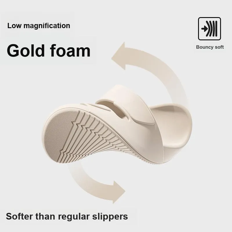 Lymia Fashion Summer Platform Squashy And Bouncy Feeling Couple Slippers For Home Use, Bathing Slip Resistant-2
