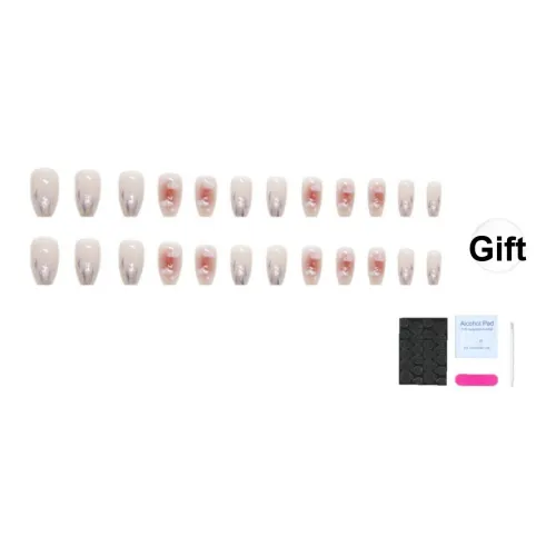 ZHENYUE Носимые Накладные Ногти Балет Nails Icy Clear Яркие Облако Ленты для Ногтей Съемные Готовый товар