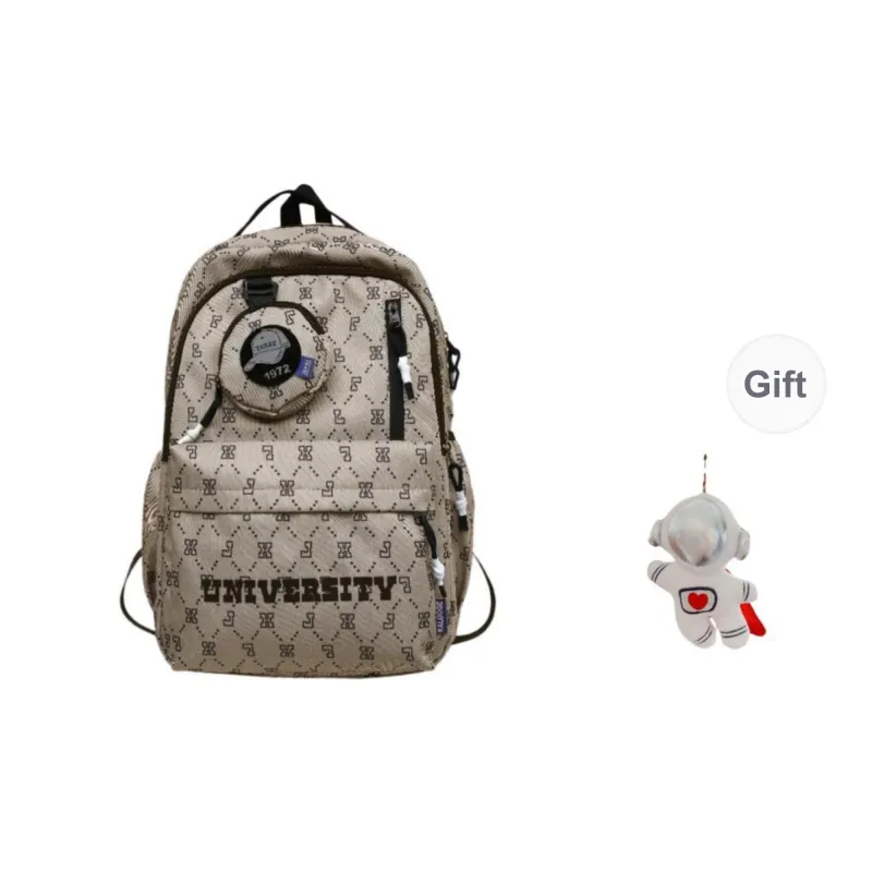 URBAN FOREST Nylon Backpack Unisex White/Gray/Black/Blue/Coffee-21