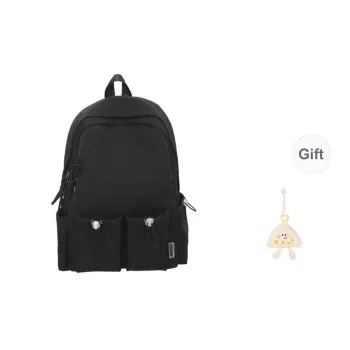 KAMLUI Nylon Backpack Regular Unisex Black/White/Pink/Yellow/Blue