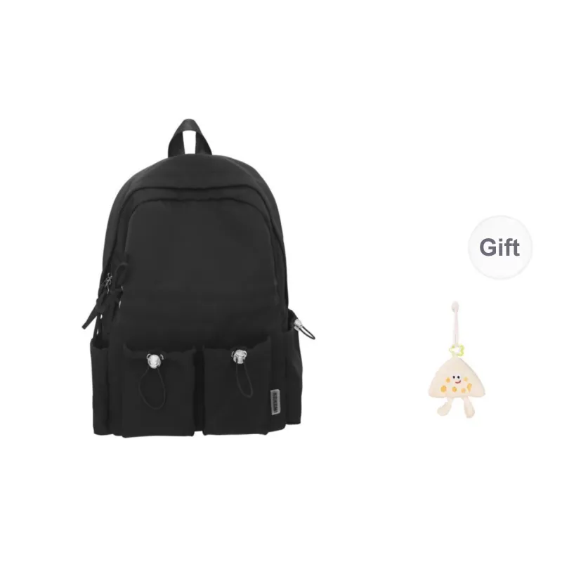 KAMLUI Nylon Backpack Regular Unisex Black/White/Pink/Yellow/Blue-0