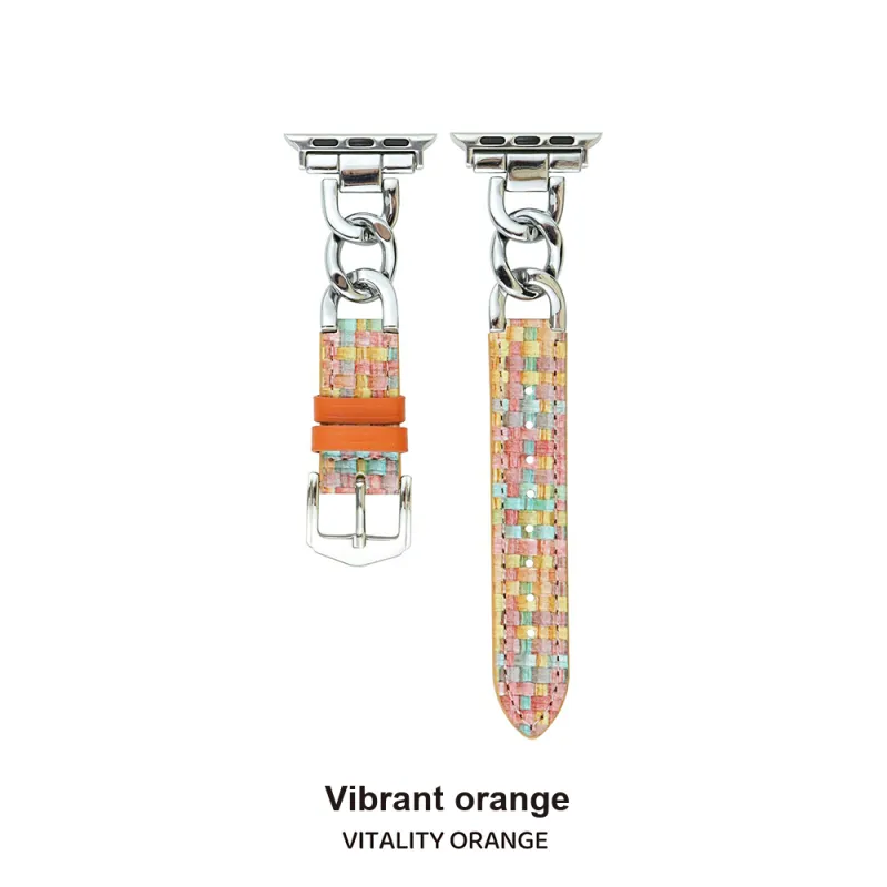 Vobafe Watch Band Apple Compatibility 38/40/41/42/44/45/46/49mm Leather-3