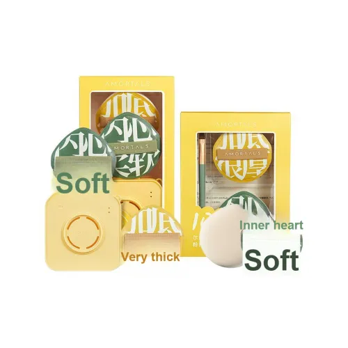 AMORTALS Набор косметических инструментов Розовый Легко наносится 100 баллов Плюс Puff + 100 баллов Puff XL