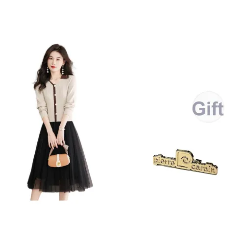 PIERRE CARDIN Длинное платье с длинными рукавами женское