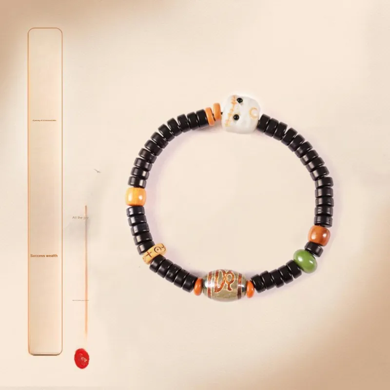 The Years Are Quiet Coconut Shell Beads Bracelets Unisex-1
