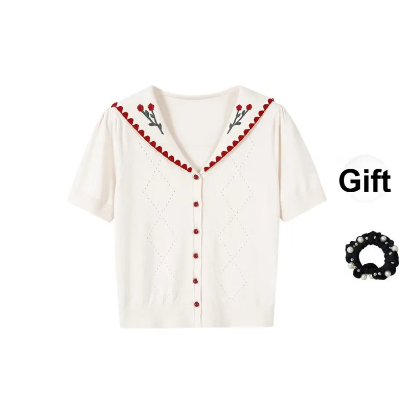 JSUHH T Shirts Women's Apricot+Hair Tie Comes With-0
