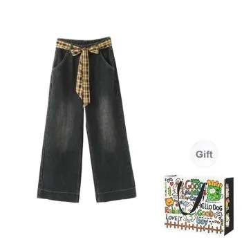DEDY Jeans Women's Black Gray Pants Shopping Bag