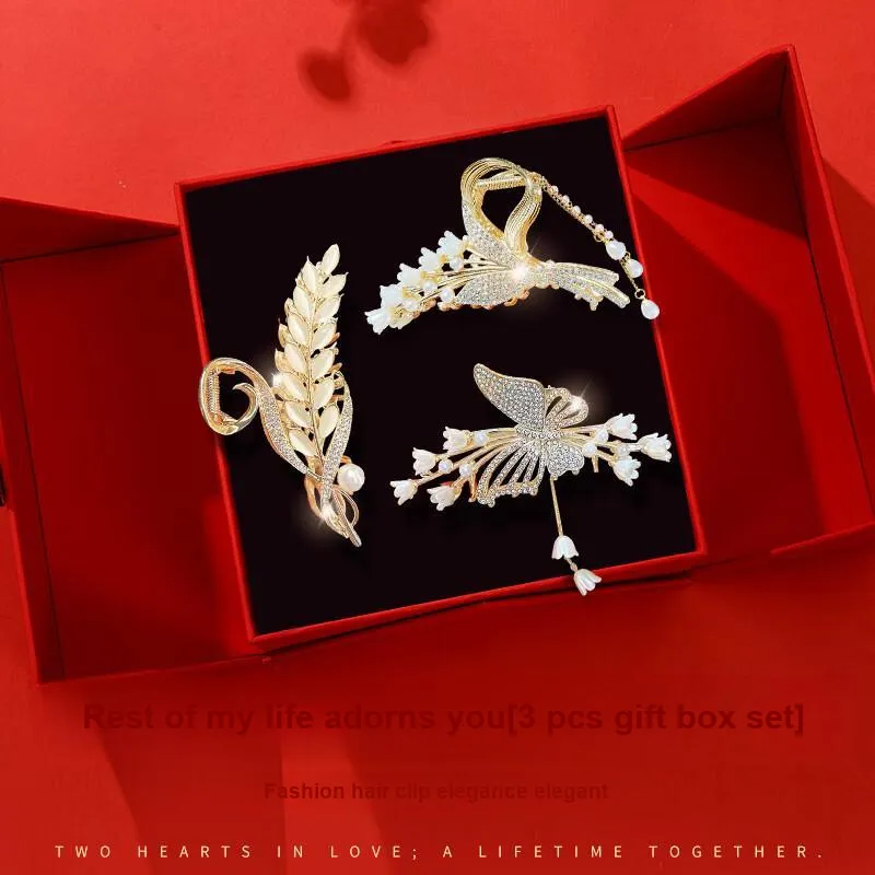 Enchanting Cat Alloy Hair Clips Women's-15