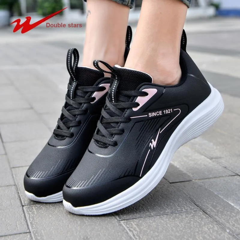 Binary Low Top Running Shoes Women's Black Pink-5