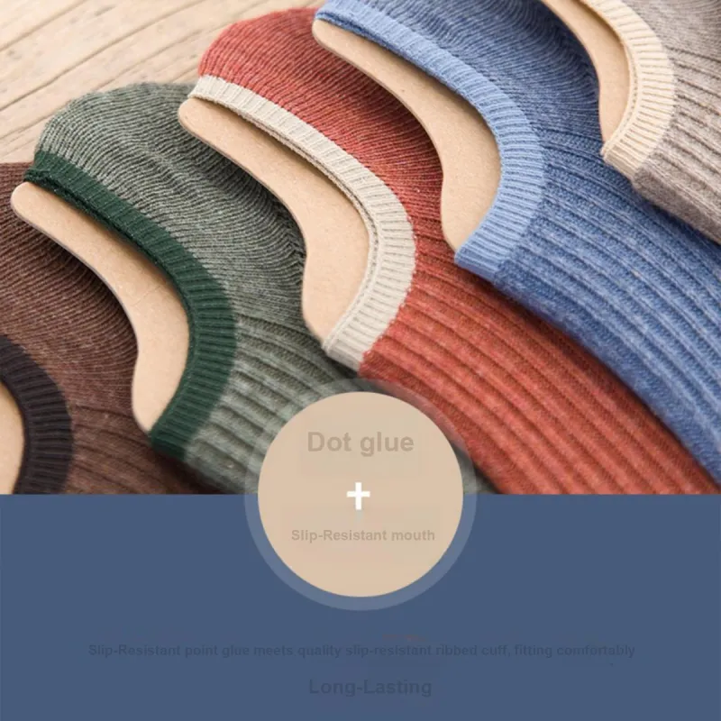 NANJIREN No-Show Socks Men's Mixed Color 10 Pack-3