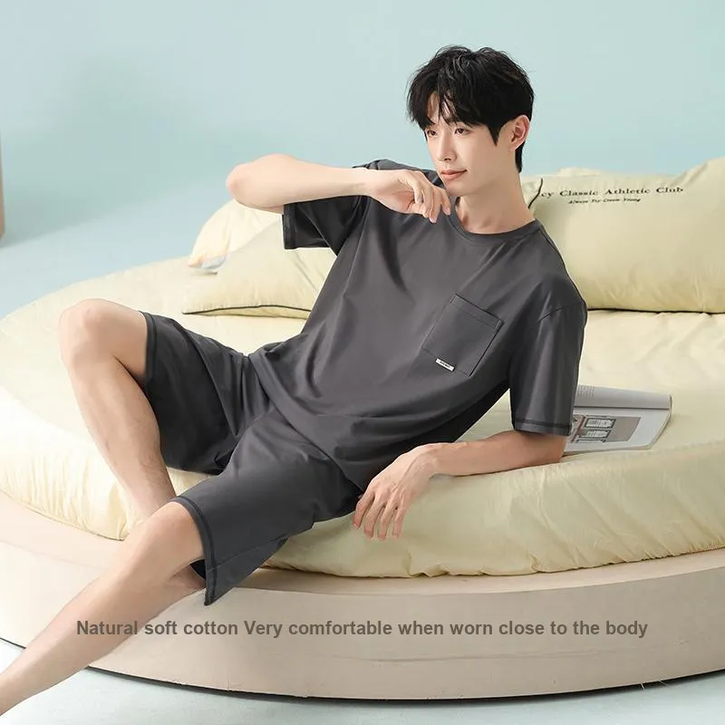Qiao Ni Tong Pajama Set Men's Image Color-4