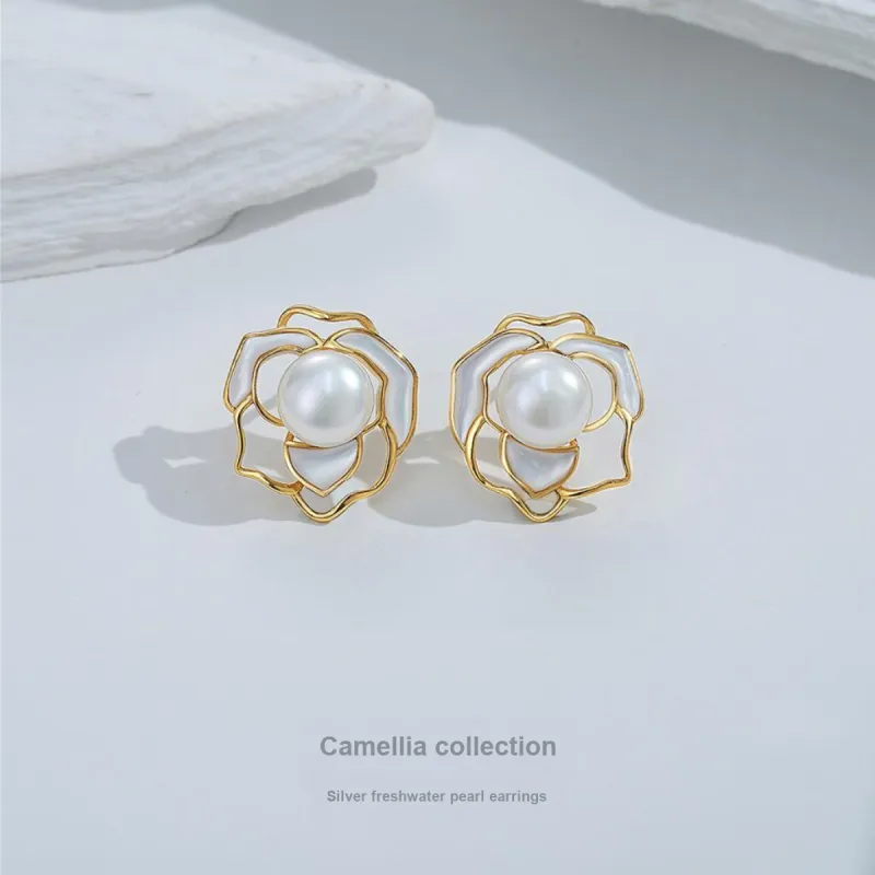ME LUXE Pearl Stud Earrings, Classic And Versatile Women's-2