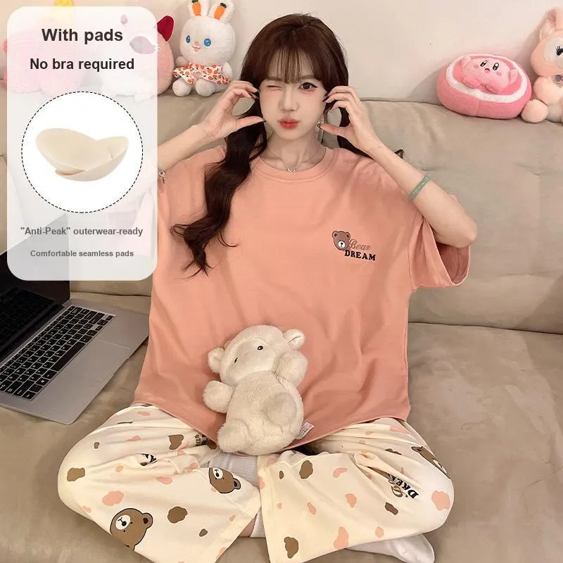 XIAFENYAN Pajama Set Women's Orange-3