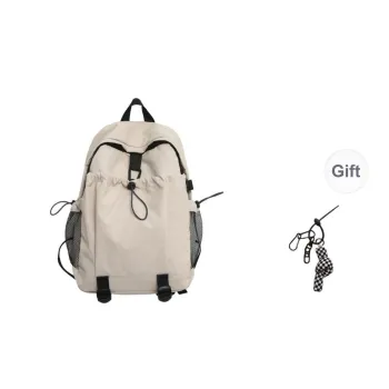 KAMLUI Nylon Backpack Regular Unisex Ecru/Black/Burgundy/Orange