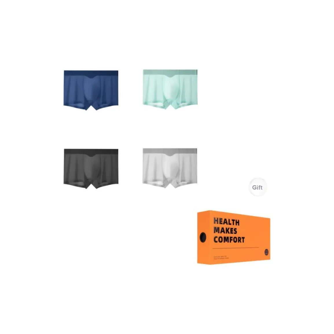 Vine Color Underpants Men's 4 Pack
