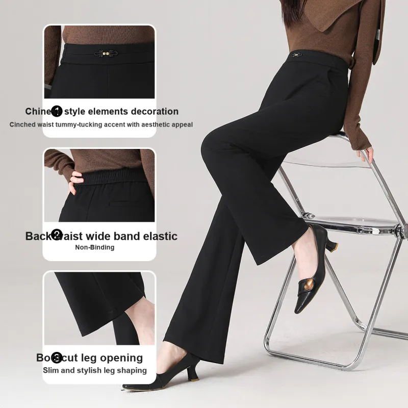 Like The Age Of Water Casual Pants Women's Black-4