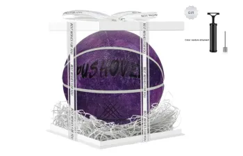 PUSHOVER PU Basketball Purple Size 7 Training Unisex