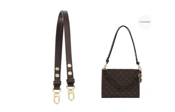 Lan Bao Fan Felt, Cow Leather Bag Accessory Bag Strap Women's Brown