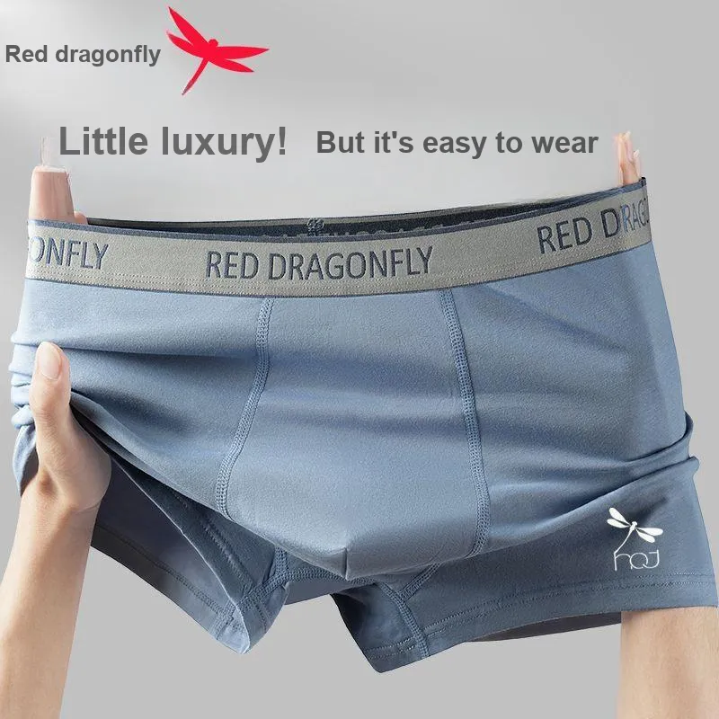 RED DRAGONFLY Cotton Panties Men's 4 Piece Gift Box Sets-4
