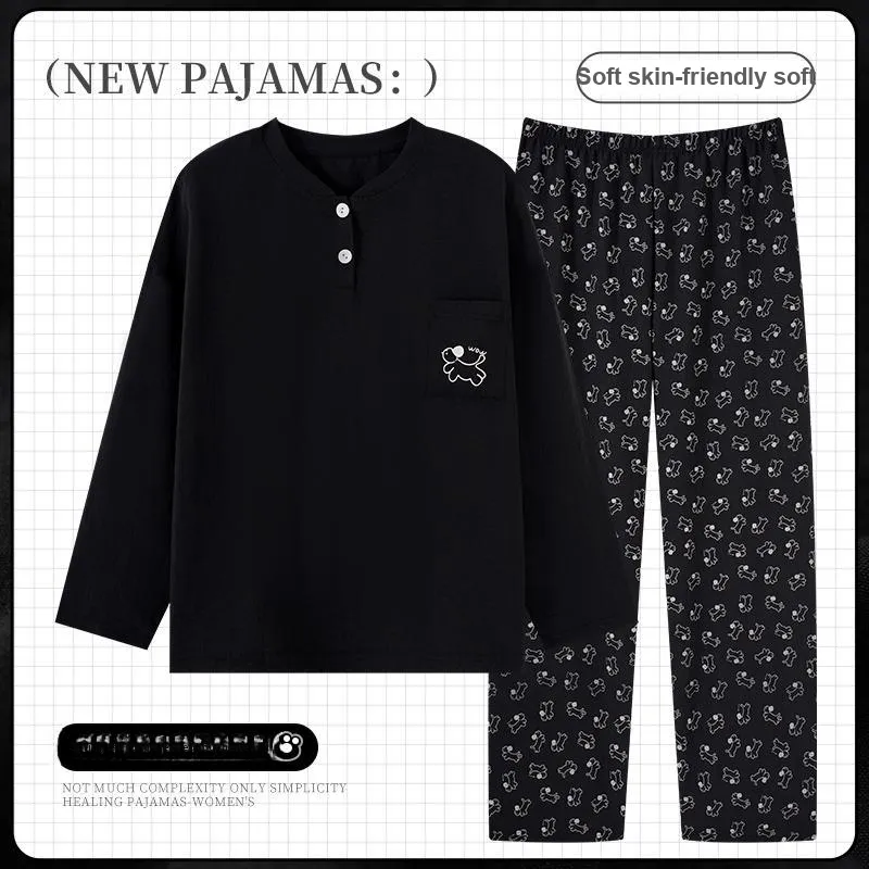 OUSHIBO Pajama Set Women's Image Color-4