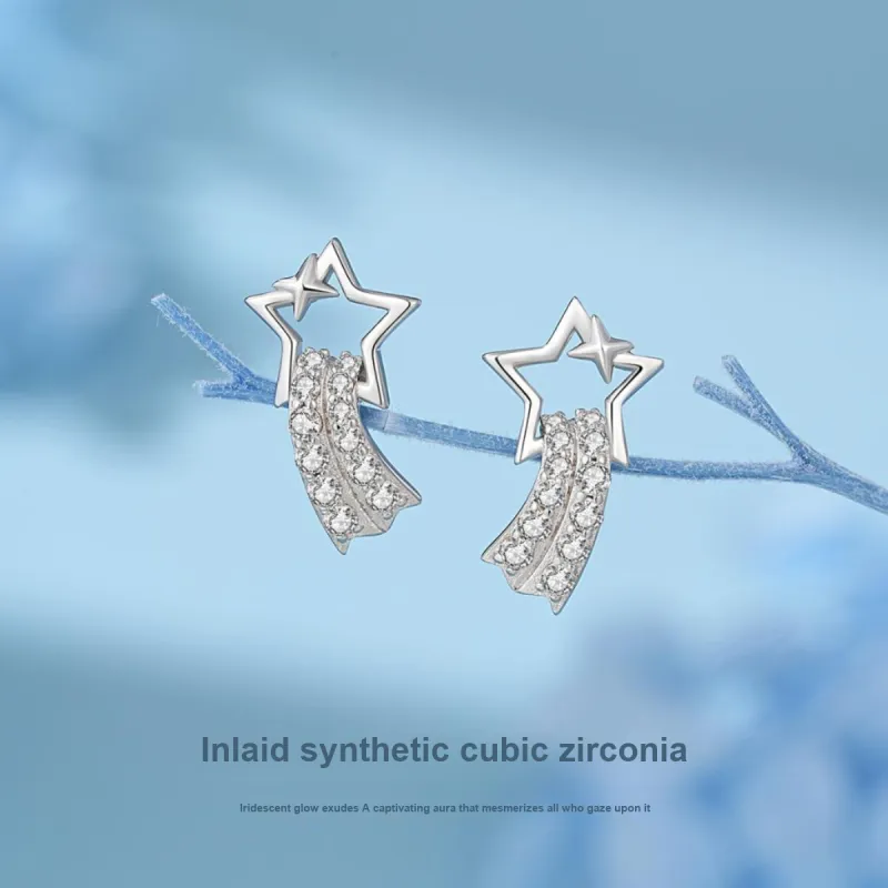 SEVEN COOK S925 Silver Stud Earrings Women's-4