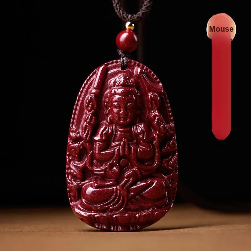 LOVING Reconstructed Cinnabar Necklaces Unisex-1