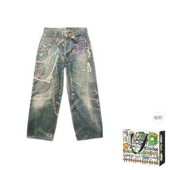 HAPG Jeans Women's Blue Shopping Bag Included