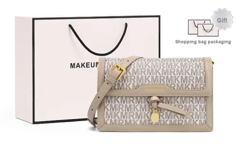 MAKEUP KITTEN Microfiber Synthetic Leather Shoulder Bag Crossbody Bag Regular Women's Ecru