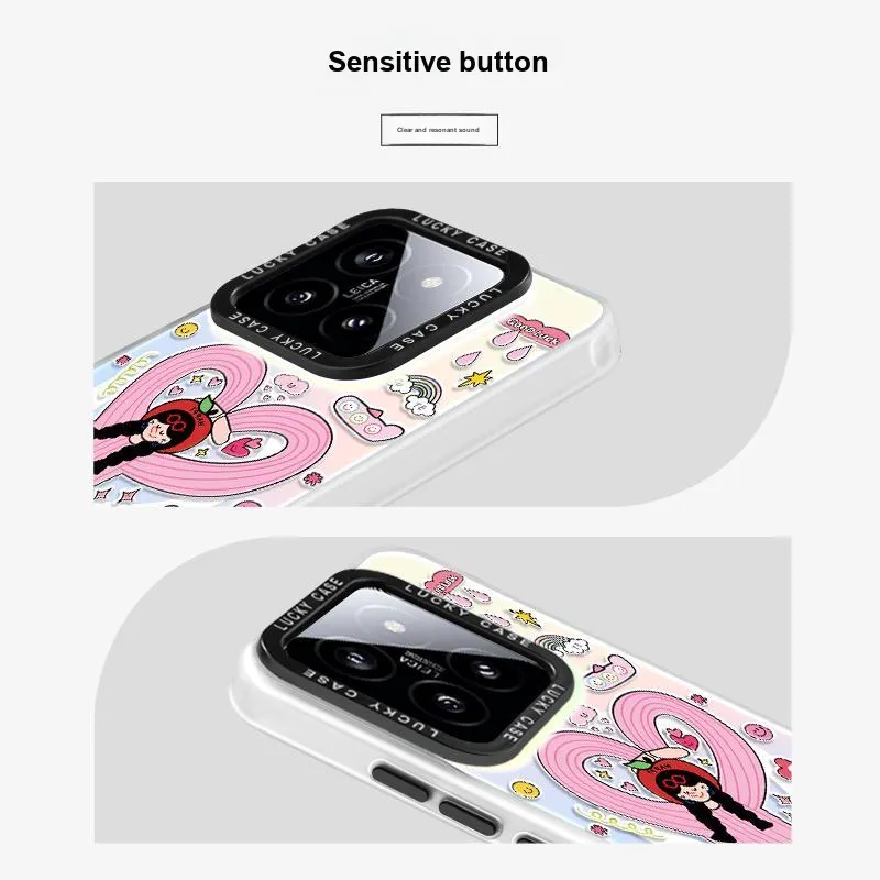 Marsfield Acrylic Material Laser Magnetic Case, Life Is Sweet Phone Cases Compatibility  Xiaomi 15/14/13 Pro-4
